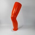 Male display sport leg knee forms Orange color silver color  3