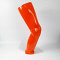 Male display sport leg knee forms Orange color silver color  4