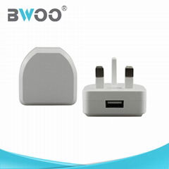 BWOO Wholesale Universal USB Wall Charger with UK Plug