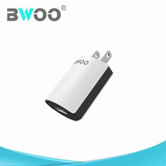 BWOO Single USB Power Adapter Charger for Smart Phone