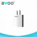 BWOO Single USB Power Adapter Charger for Smart Phone 2