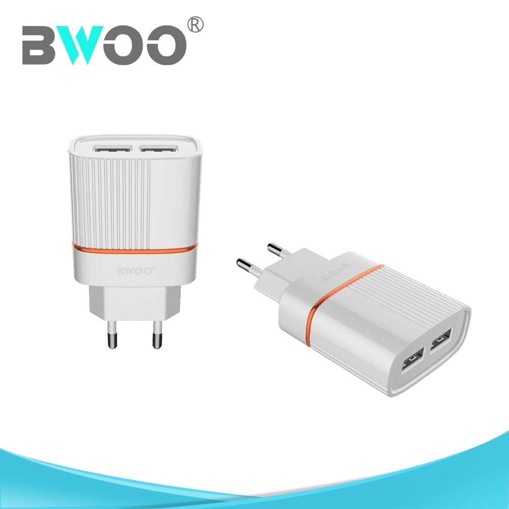 BWOO Hot Sale Mobile Phone USB Travel Charger with Cable