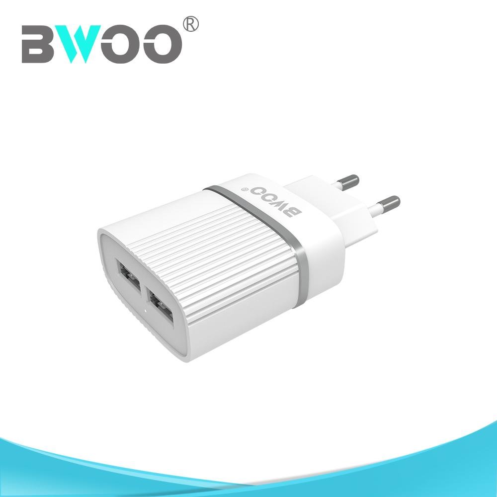 BWOO Hot Sale Mobile Phone USB Travel Charger with Cable 2