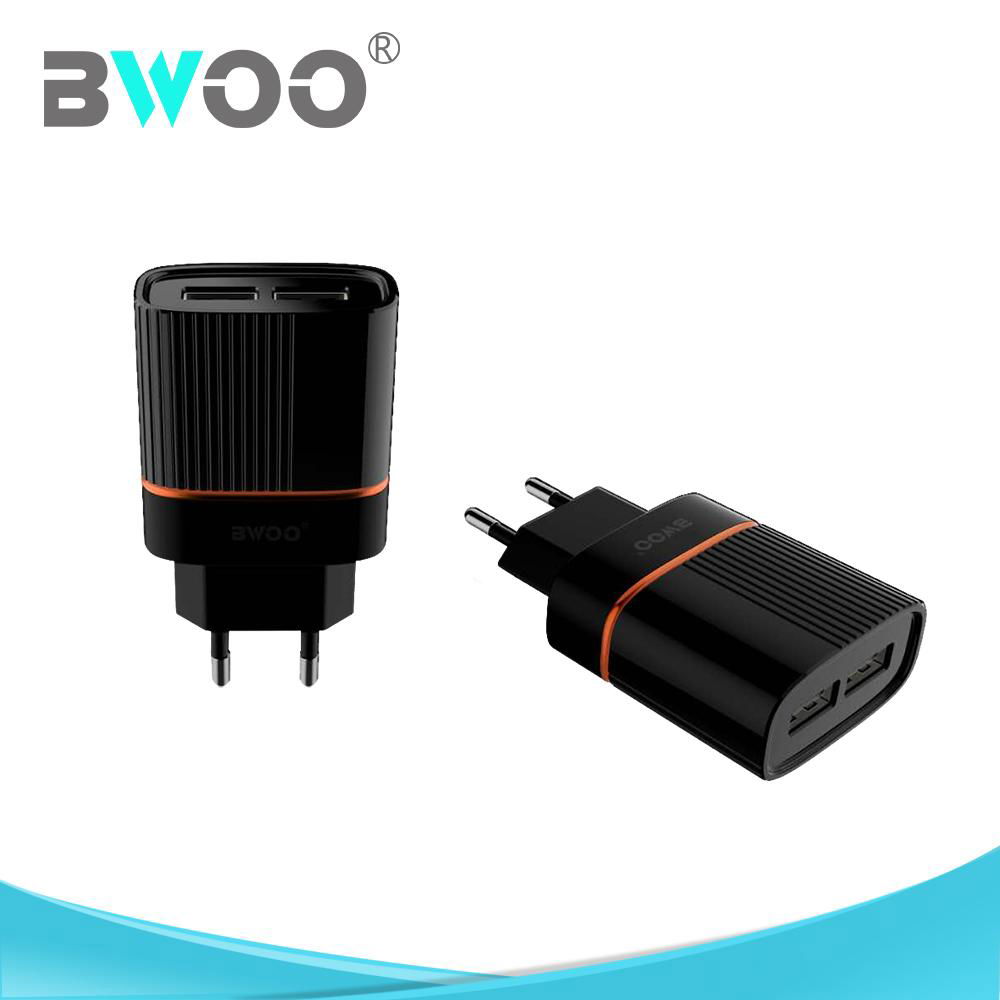 BWOO Hot Sale Mobile Phone USB Travel Charger with Cable 3