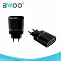 BWOO Hot Sale Mobile Phone USB Travel Charger with Cable 3