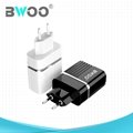 BWOO Hot Sale Mobile Phone USB Travel Charger with Cable 4