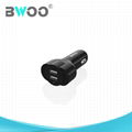 BWOO Power Supply Dual USB Car Charger  3