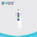 BWOO Dual USB Portable Car Charger for All Mobile Phone with cable 1
