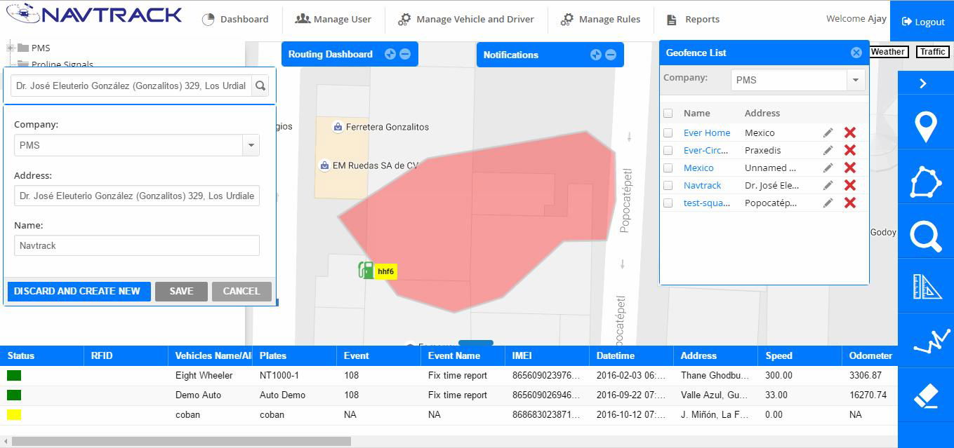 Direct Instant Tracking Alerts