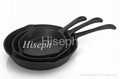 Hiseph Cast iron skillet pan sets with