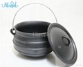 Hiseph Cast iron potjie pot with pre-season and Enamel surface HS-301