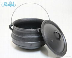 Hiseph Cast iron potjie pot with