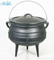 Hiseph Cast iron potjie pot with pre-season and Enamel surface HS-301 4