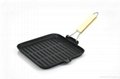 Hiseph Cast iron pan with pre-season oil surface FDA LFGB and SGS certificated  1