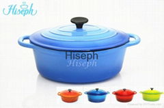 Hiseph cast iron enamel casserole FDA