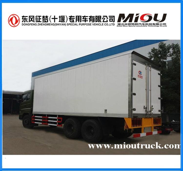 Dongfeng 6x4 Drive type15 ton 9m Refrigerator Truck 2