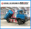 dongfeng 4x2 hook lift garbage truck for