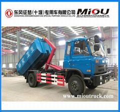 dongfeng 4x2 hook lift garbage truck for sale