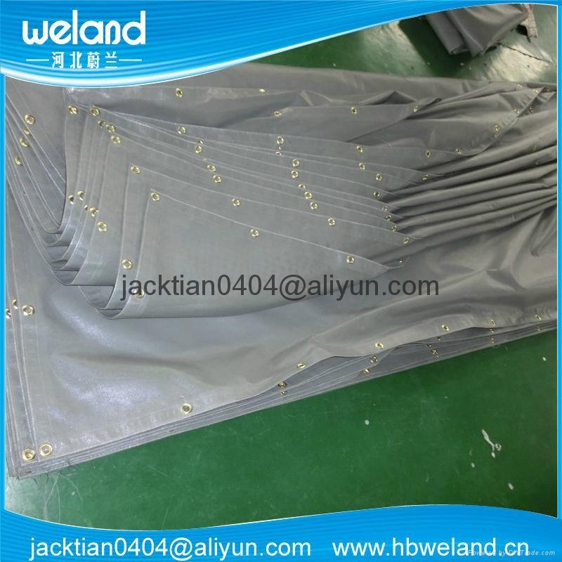 170g/m2 420D 16X15 warp knit PVC coated Polyester Mesh Sheet Factroy     3