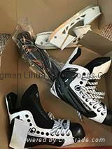 CCM Ribcor 50K White Skates 7 DA Pro Stock Hockey Skates Brand New 4