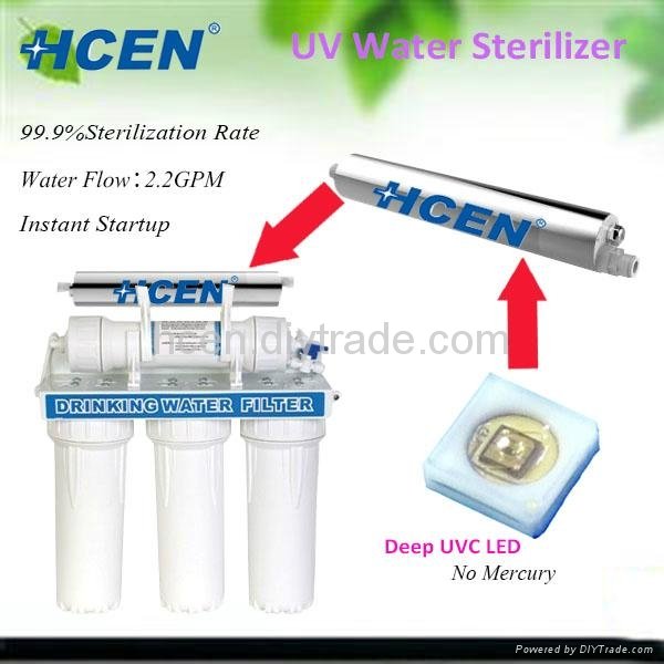 Water treatment use 2.2GPM uv water sterilizer