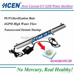 Home water purification use uvc led 4GPM  uv water sterilizer