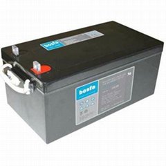 free maintenance  lead acid solar battery 12v .250ah SOLAR12-250