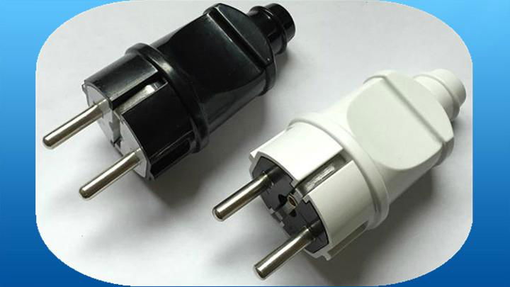 European style power supply plug (YK201M)