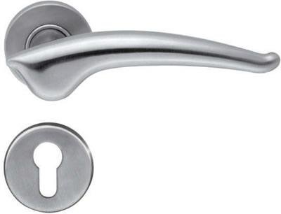 stainless steel solid door lever handle 2