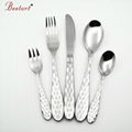 24pcs stainless steel flatware set for spoon fork knife set 1