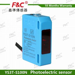  M8 three wires color label sensor