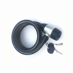 High Quality Steel Black Cable Lock Bike Lock