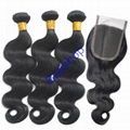 Brazilian Peruvian Malaysian Virgin Human Hair Body Straight Curly Deep Wave  6