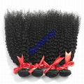 Human hair Virgin Hair Brazilian Peruvian Indian Malaysian Curly body loose Wave 15