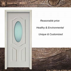 Soild wood bedroom door design from Chinese manufactory