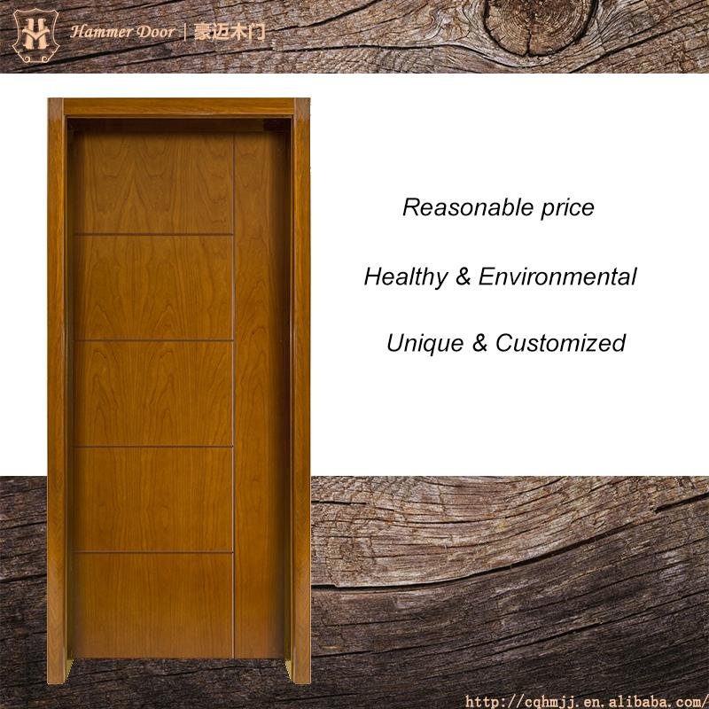 Soild wood bedroom door design from Chinese manufactory 4