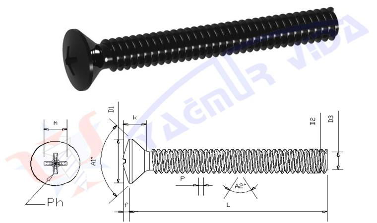 Cross Recessed Oval Head Metric Screws