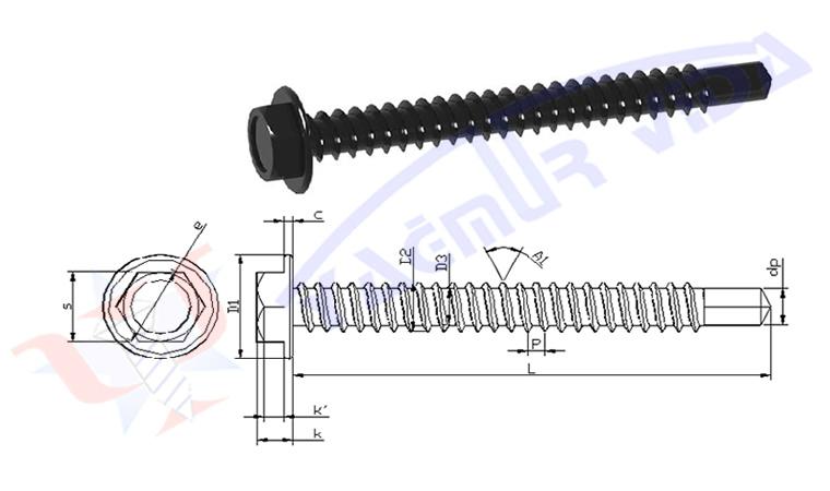 Hexagon Washer Head Self-Drilling Screws