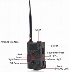 Hunting camera 12mp 1080P Wild Camera Wireless For Outdoor Surveillance