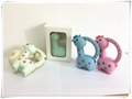 Giraffe with ring handle teether 3
