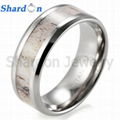 Men's 8mm Beveled Edge Titanium Wedding