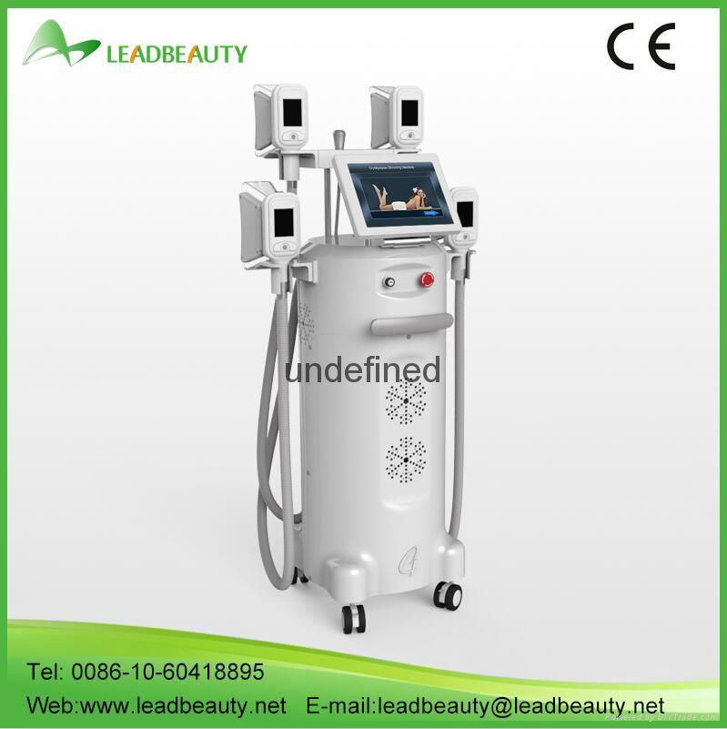 Europe popular 4 handpieces cryomed cryolipolysis rf slimming machine