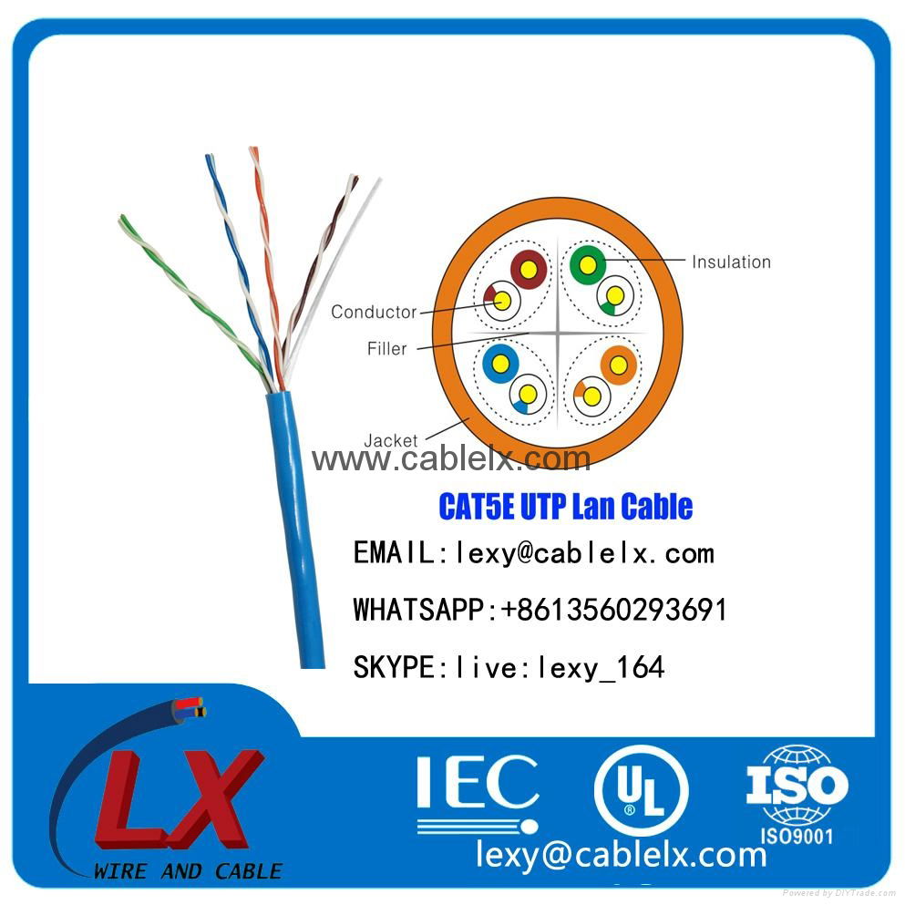 4 pair utp cat5e cable network cable