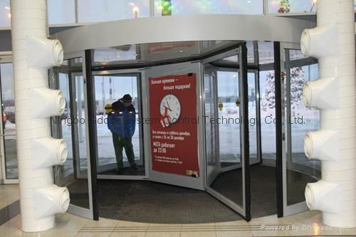 Three-wing Revolving Doors with Safety Sensors