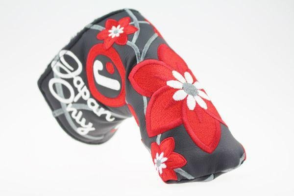 Flower PU Leather Golf Putter Head Club Covers 2