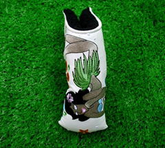 Hula Girl PU Leather Golf Putter Head Club Covers