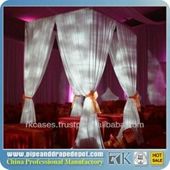 Rk high quality square wedding tent pipe and drape for wedding