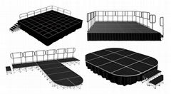 wedding portable lift stage platform for events