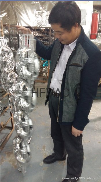 Aluminum filament evaporation vacuum coating machine for ornament product  3