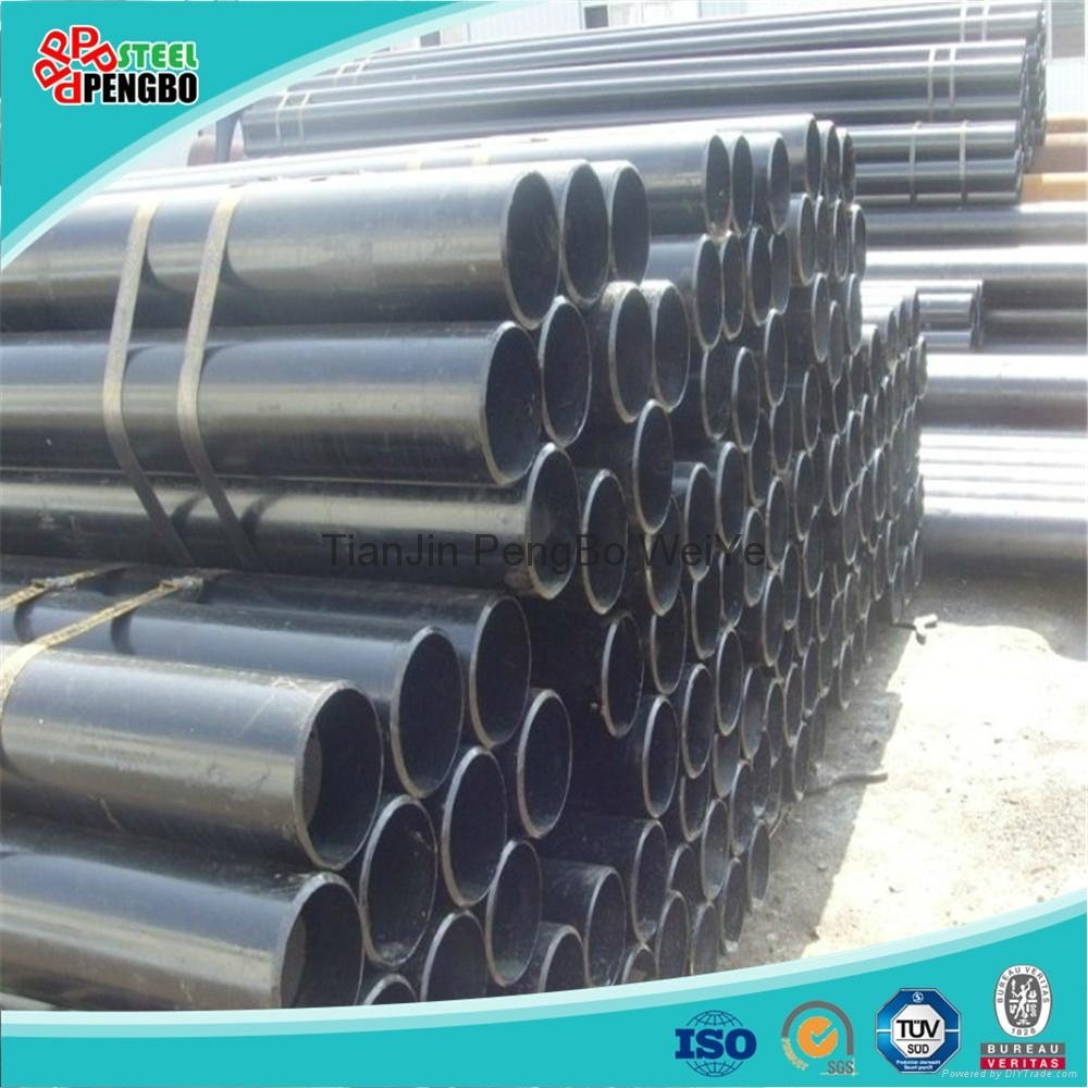 Black Carbon Steel Seamless Pipe for oil and gas 3